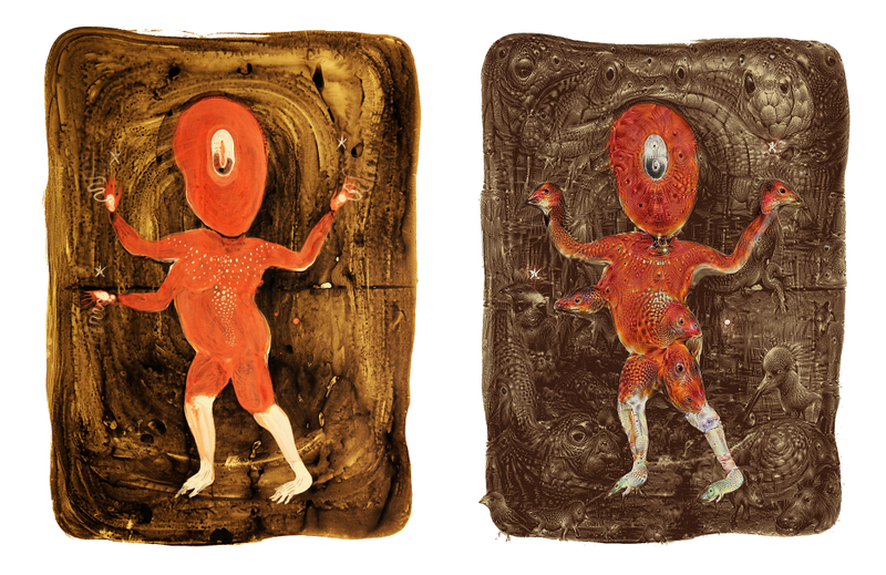 Illustration for article titled This Artist Is Making Haunting Paintings With Google's Dream Robot